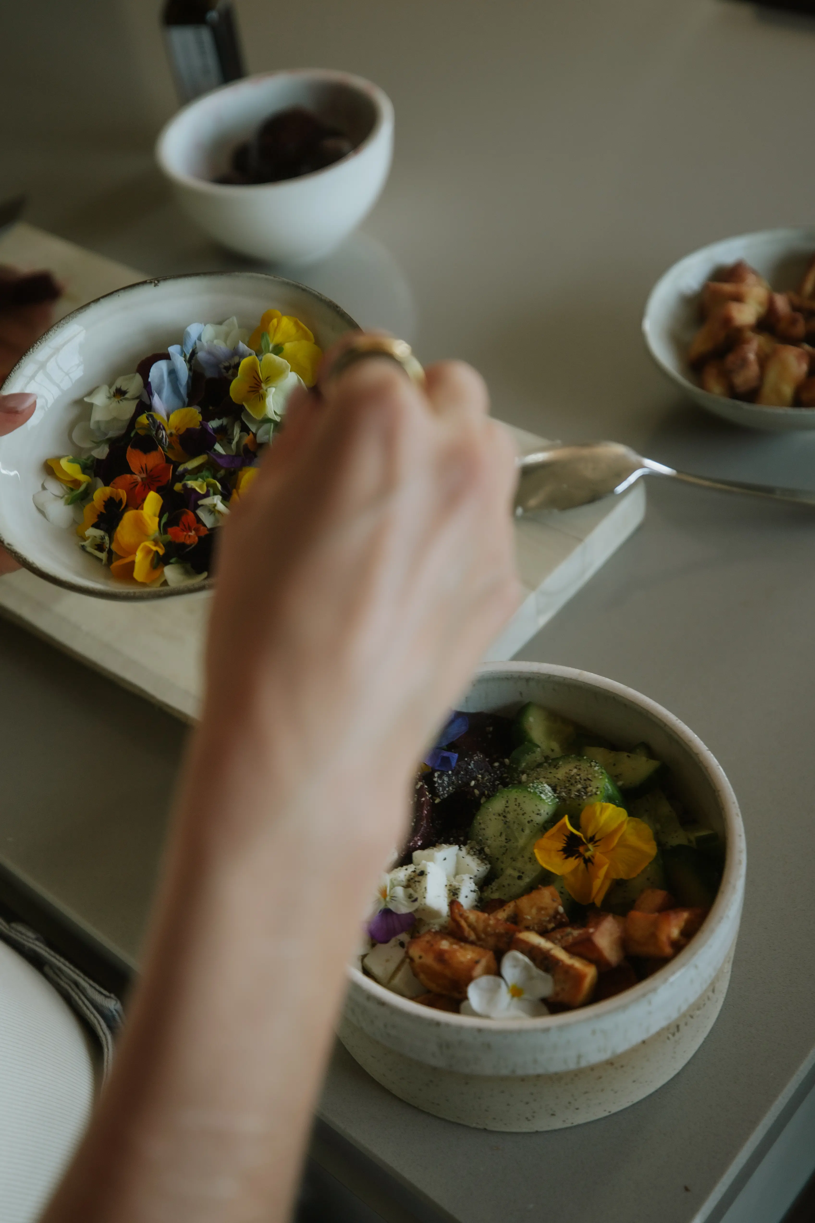 Preparing a fresh, wholesome meal